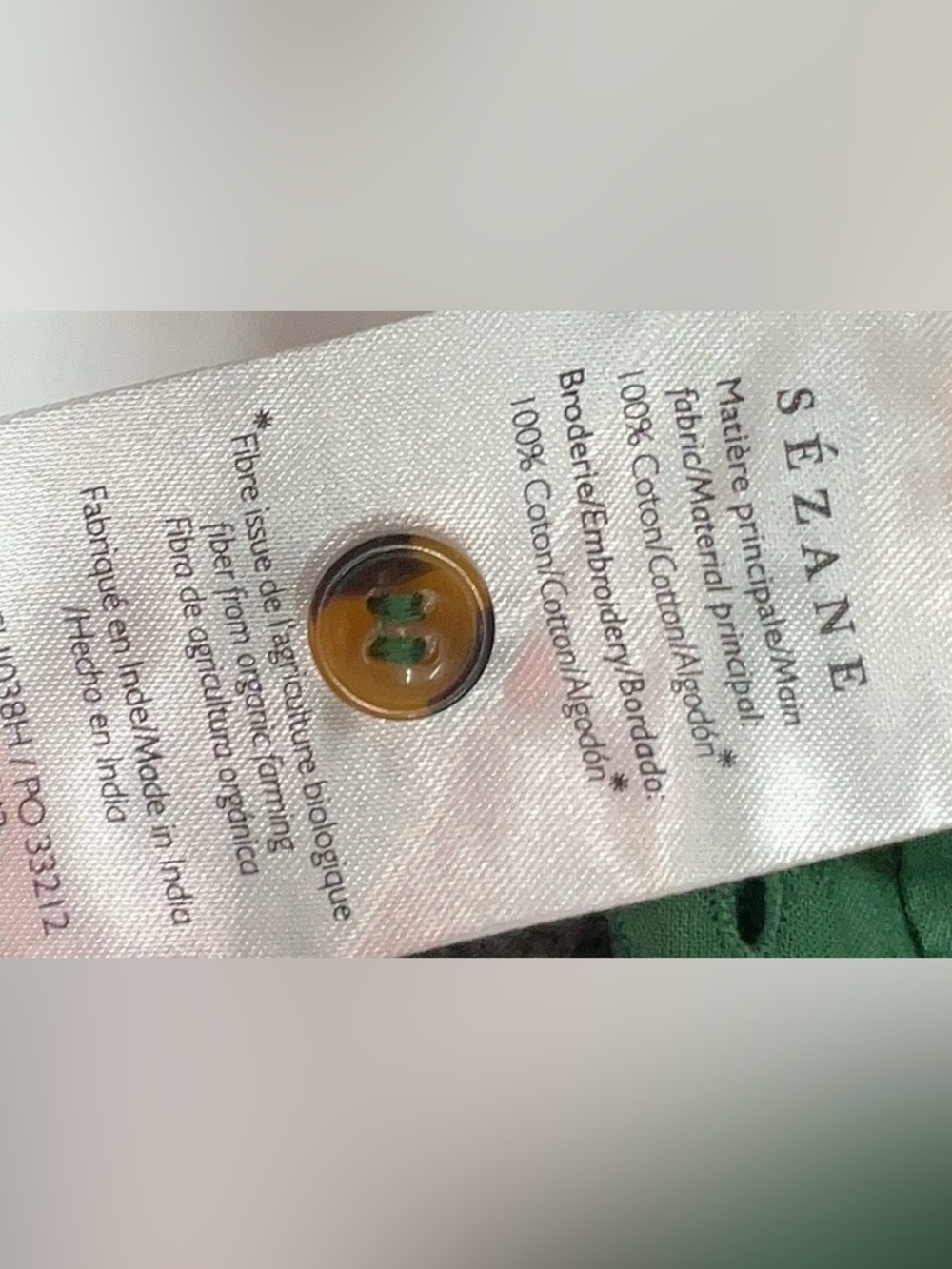 Sézane Dalhia Shirt in Bottle Green FR 36 / US 4 - Picture 8 of 11